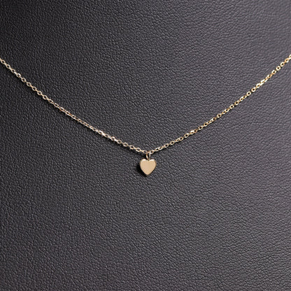 Permanent Jewelry 14K Solid Gold Heart Charm
