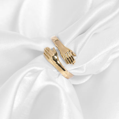 18K Gold PVD Stainless Steel Hug Ring