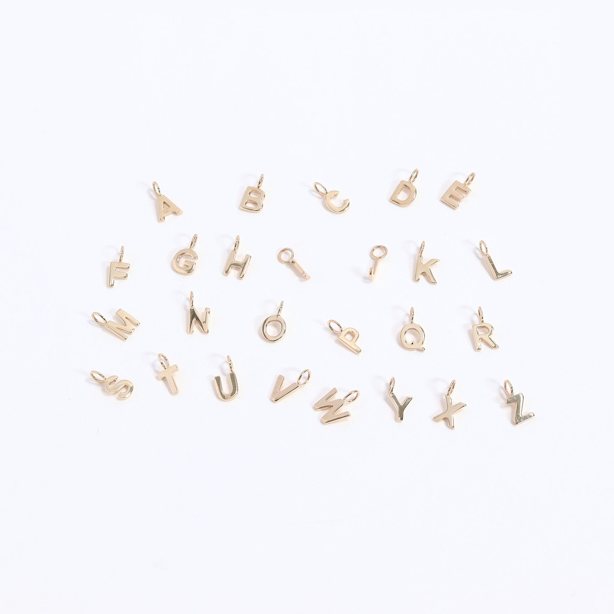 Permanent Jewelry 14K Solid Gold Initial Charms