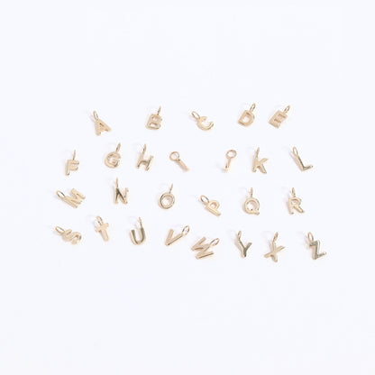 Permanent Jewelry 14K Solid Gold Initial Charms