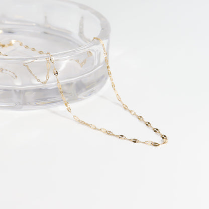 18K Gold PVD Stainless Steel Lip Chain Necklace