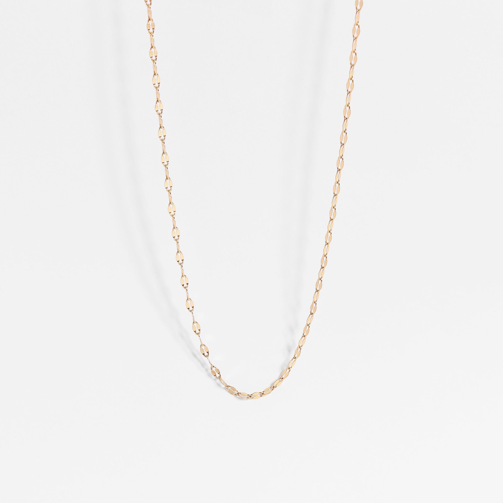 18K Gold PVD Stainless Steel Lip Chain Necklace