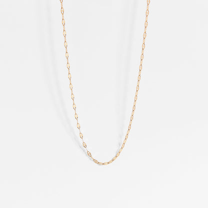 18K Gold PVD Stainless Steel Lip Chain Necklace