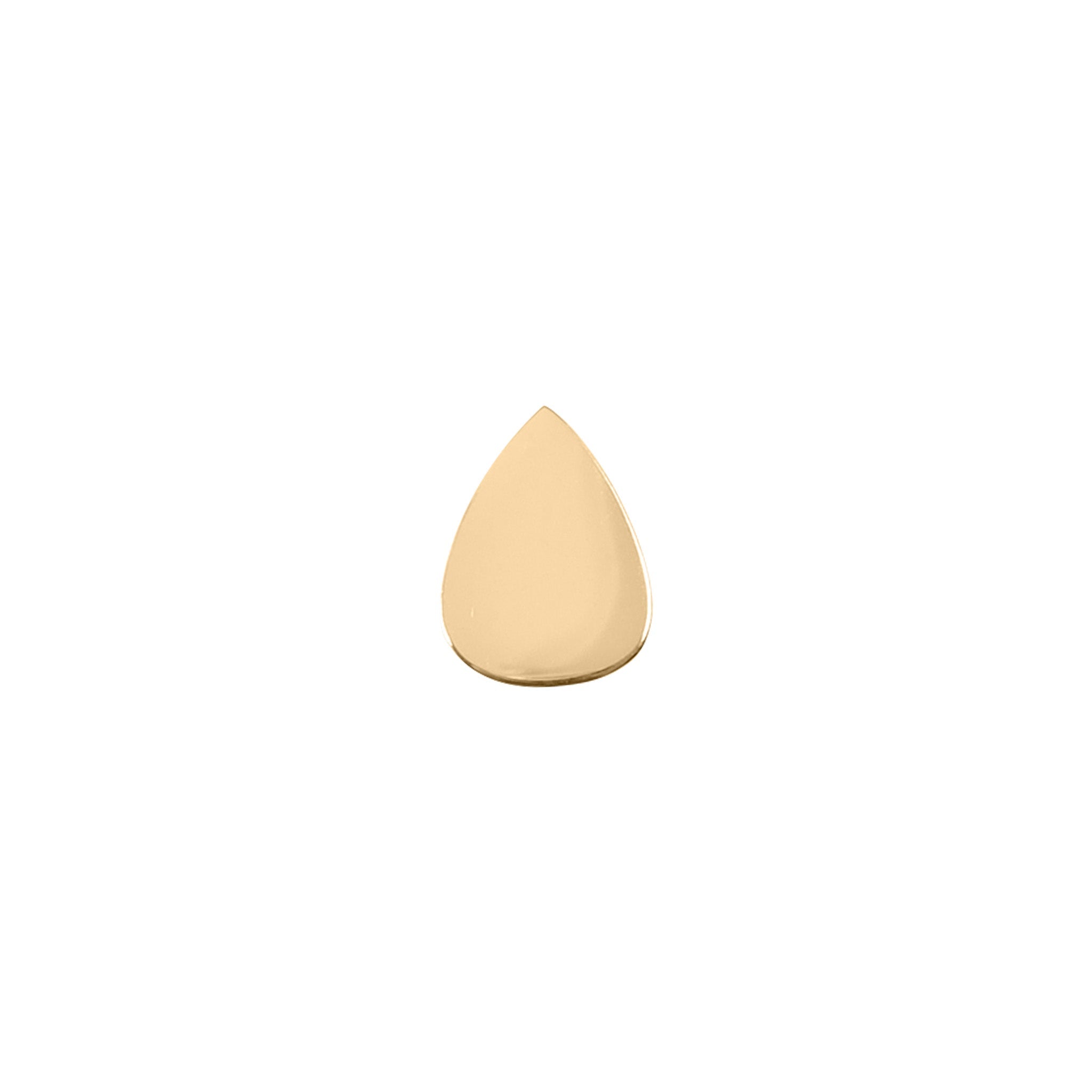 18K PVD Coated Stainless Steel Mini Teardrop Bead Pendant