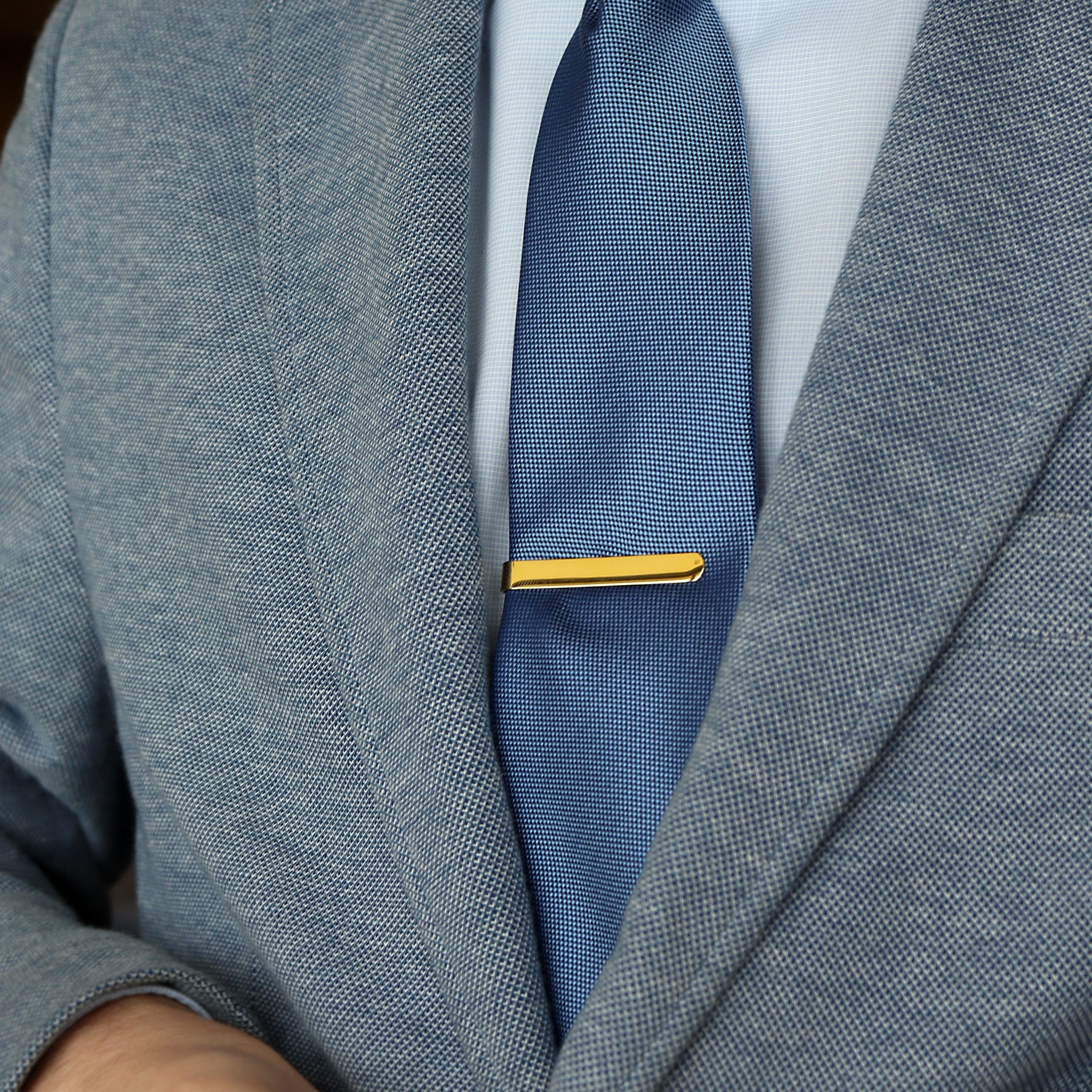 18K Gold PVD Stainless Steel Coated Tie Bar Blank