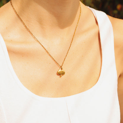18K Gold PVD Stainless Steel Spade Charm
