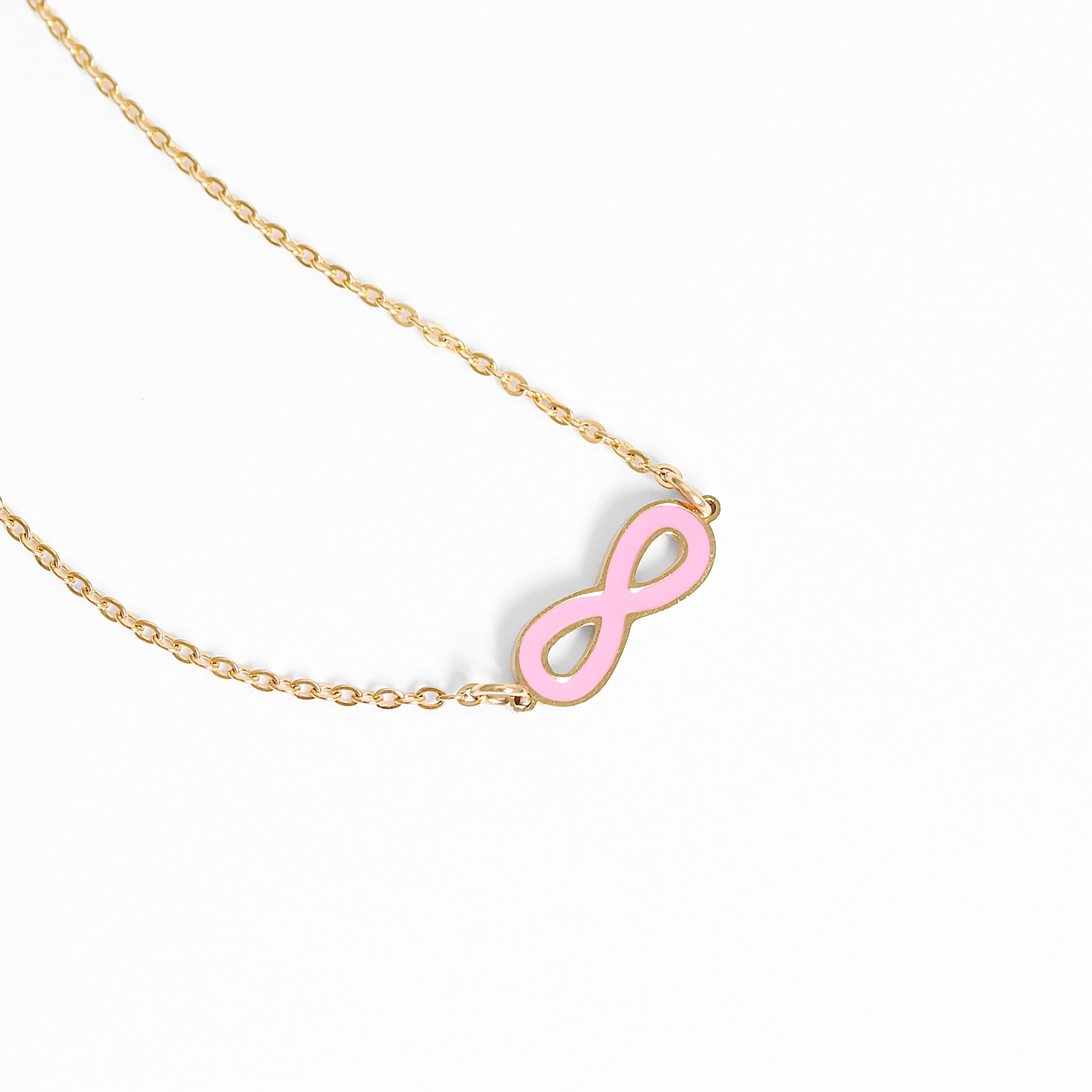 18K Gold PVD Stainless Steel Loop Connector Chain Necklace
