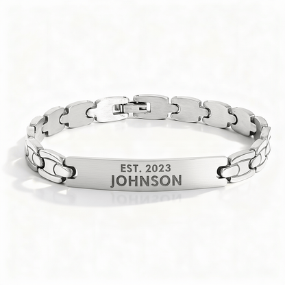 Stainless Steel Men's Blank Bracelet