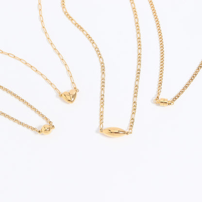 18K Gold PVD Stainless Steel Oval Magnetic Clasp