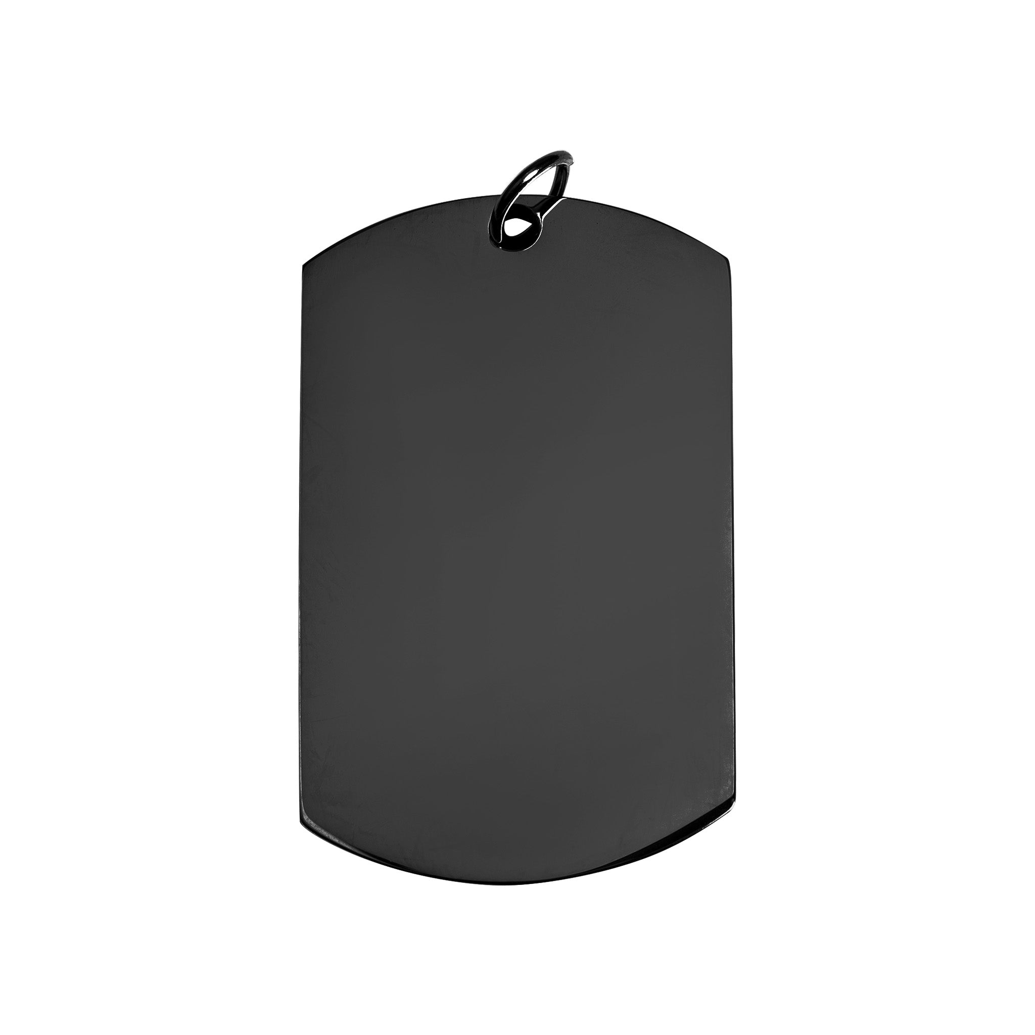 18K Gold PVD Stainless Steel Engravable Dog Tag Pendant