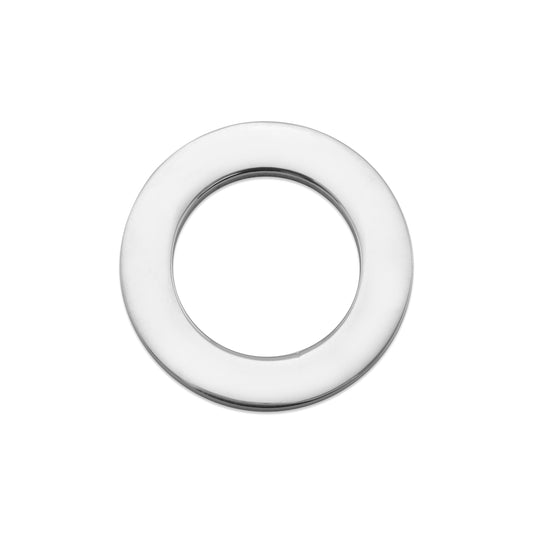 Stainless Steel Engravable Circle Pendant