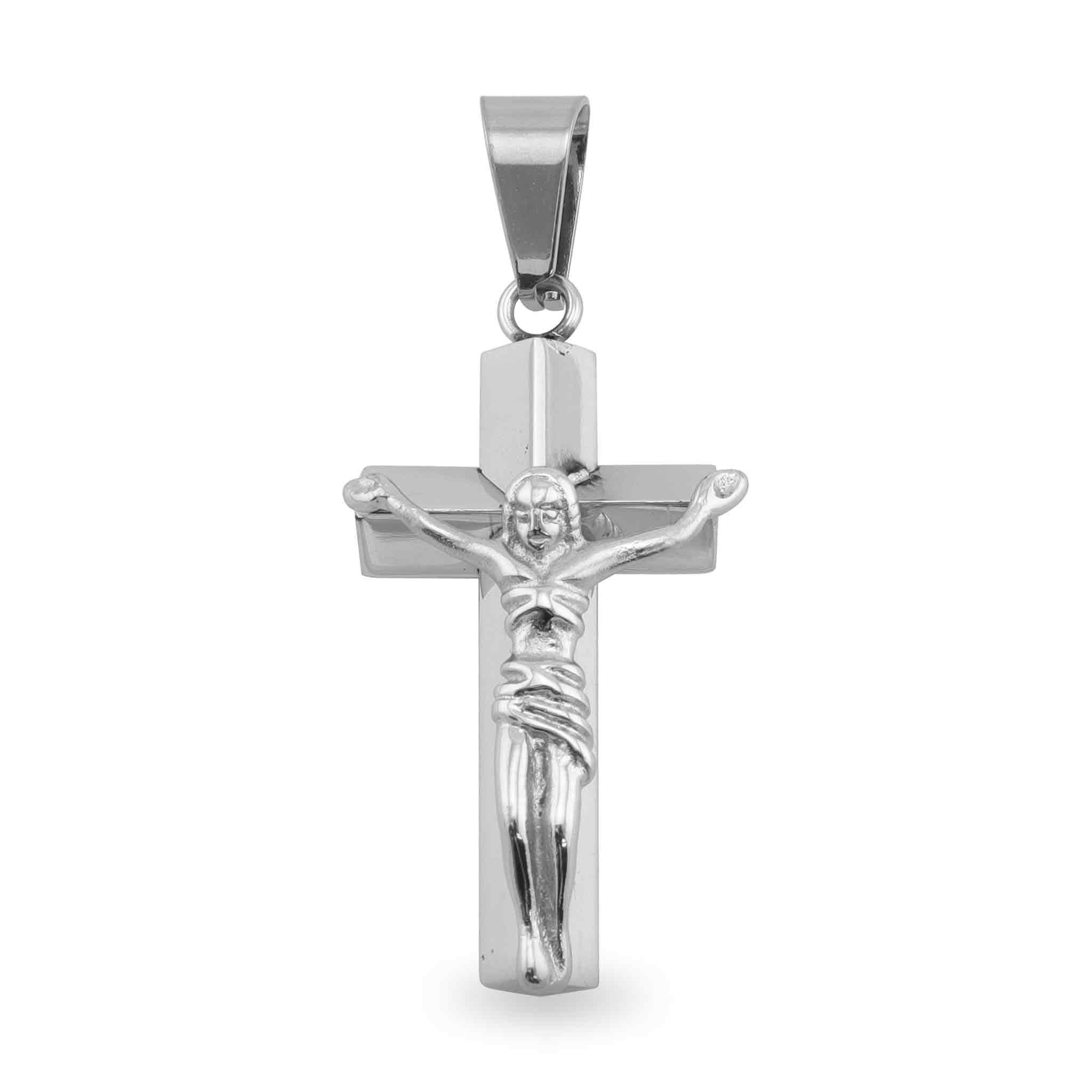 Stainless Steel Crucifix Cross Pendant
