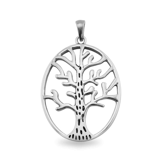 Stainless Steel Tree of Life Pendant
