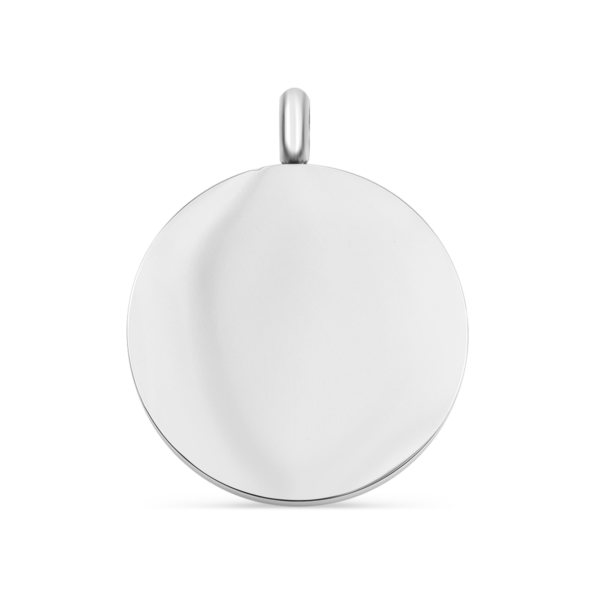 Stainless Steel Round Blank Pendant