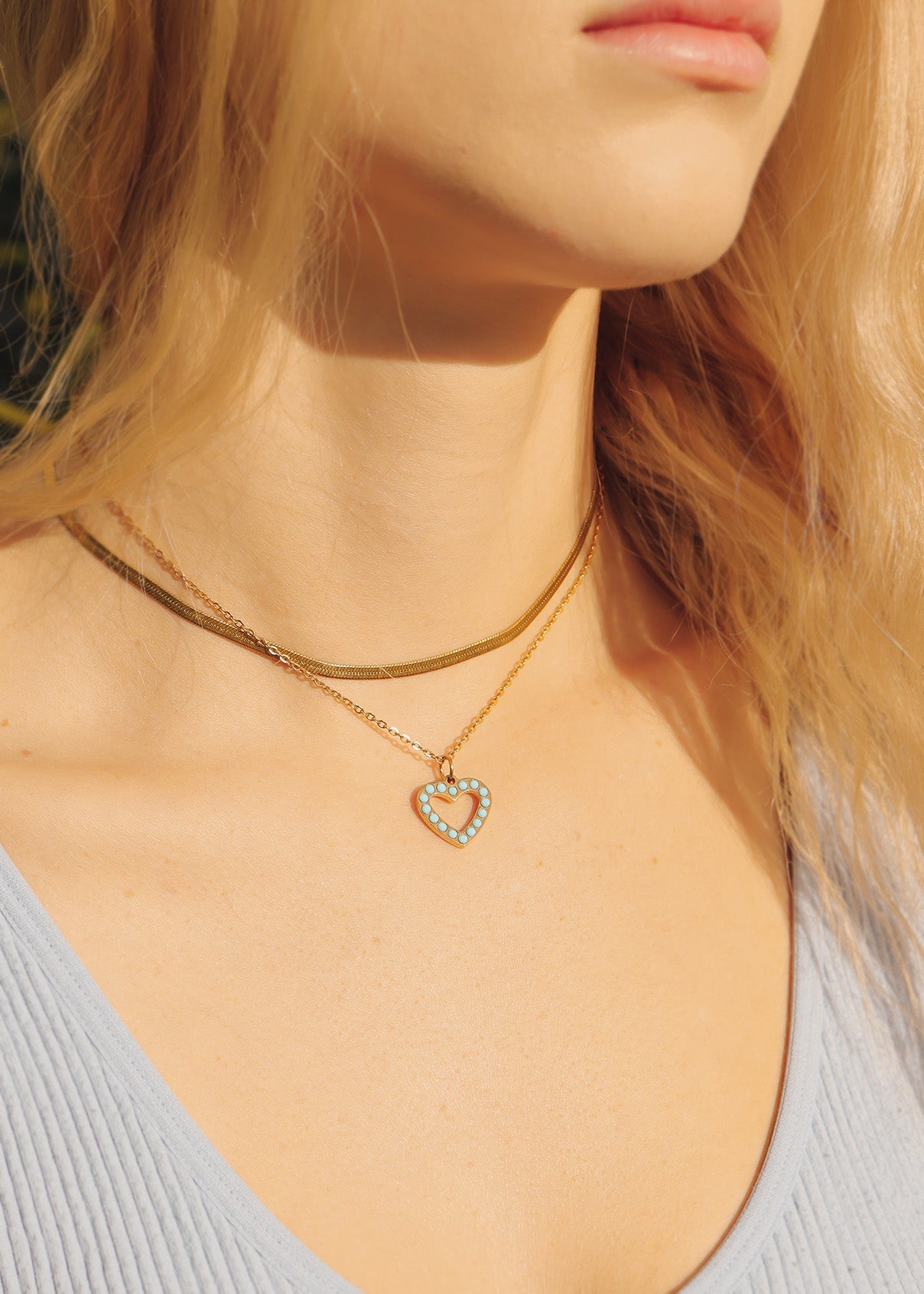 18K Gold PVD Stainless Steel Western Charm Set