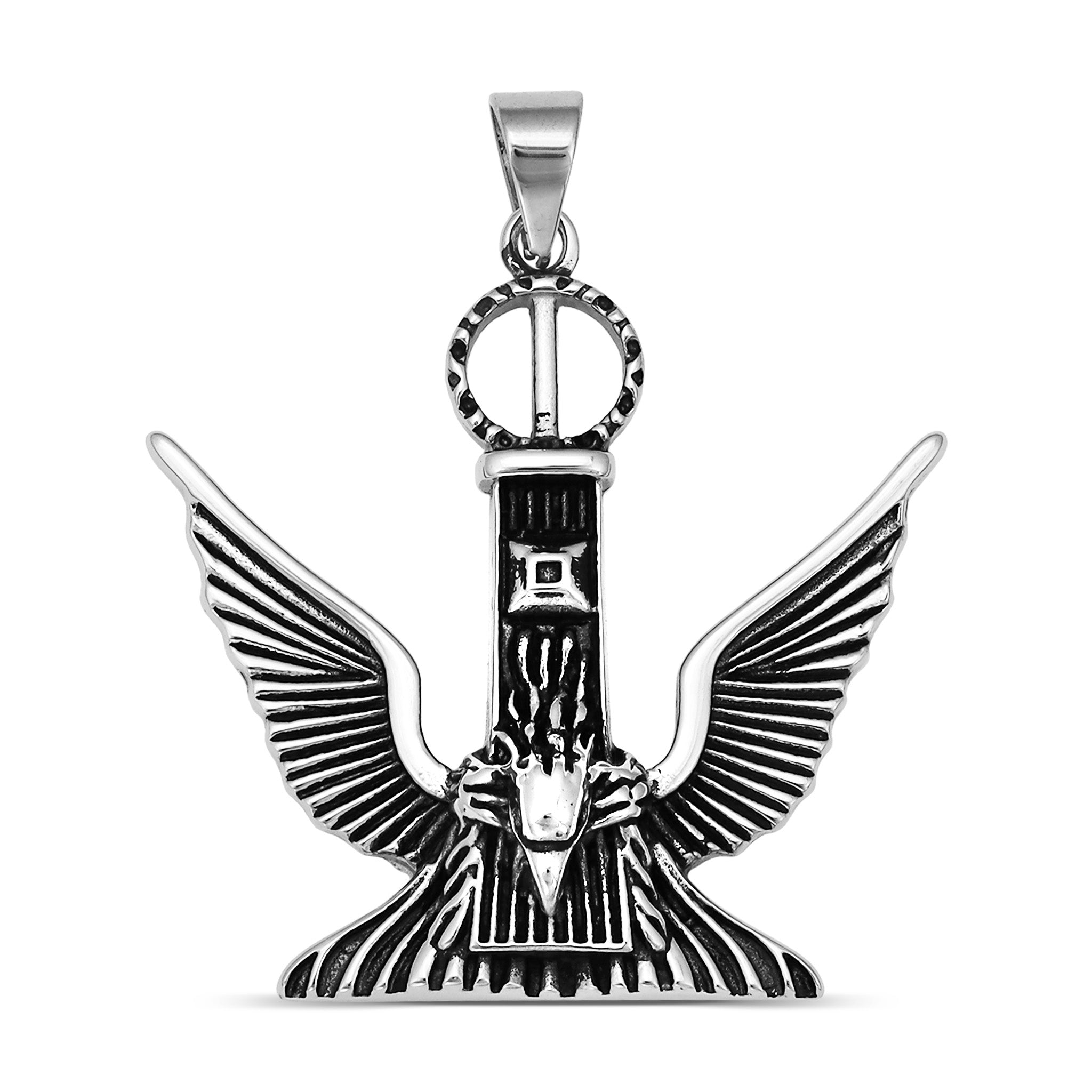 Stainless Steel Large Eagle Pendant