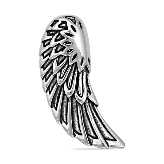Large Stainless Steel Wing Pendant
