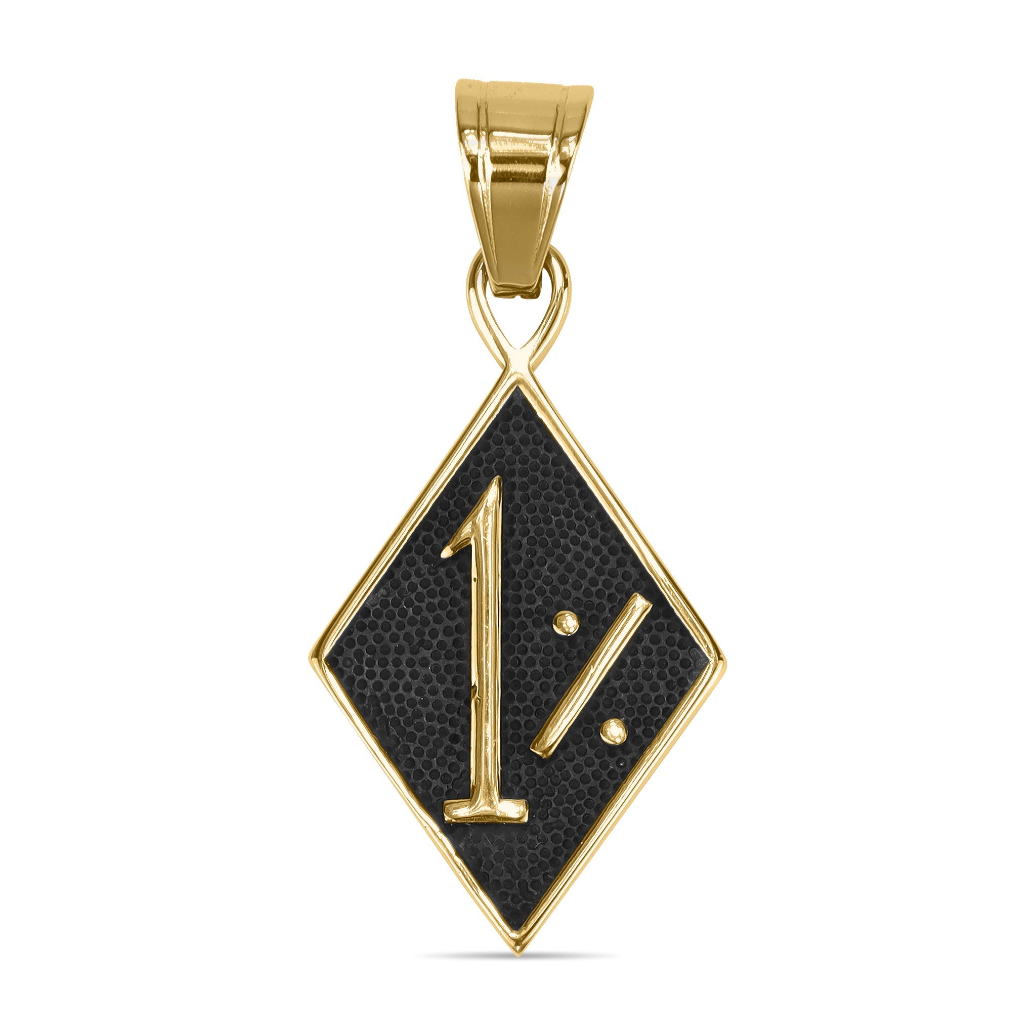Stainless Steel 1% Biker Outlaw Gang Pendant