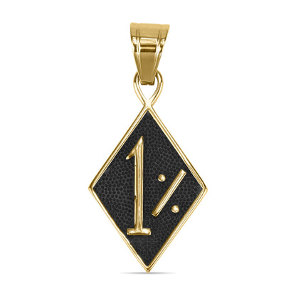 Stainless Steel 1% Biker Outlaw Gang Pendant