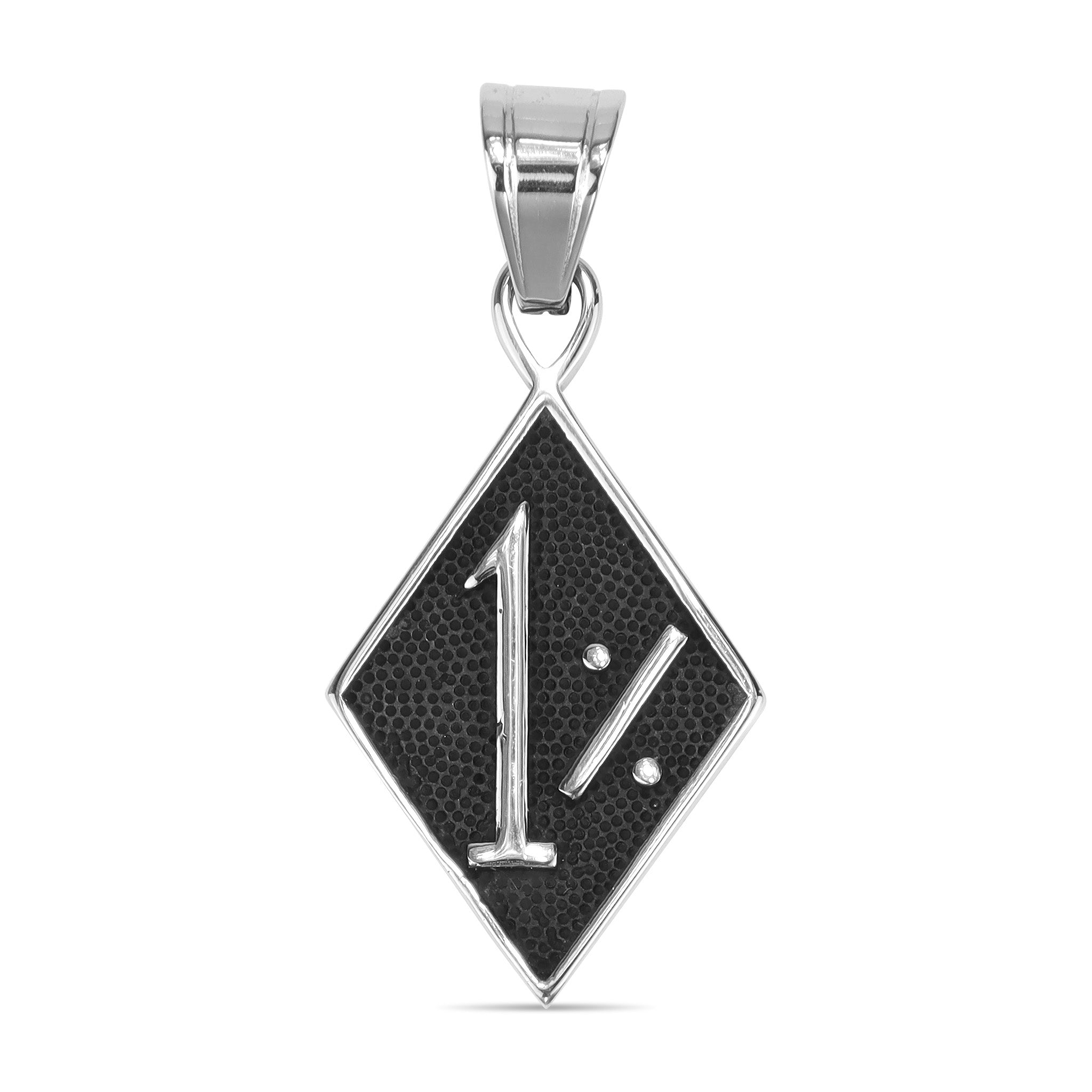 Stainless Steel 1% Biker Outlaw Gang Pendant