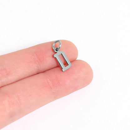 Stainless Steel Small Sport Letter Pendants