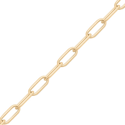 2.0 mm Paperclip 14K Gold Plated .925 Sterling Silver Permanent Jewelry Chain - By the Foot