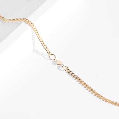 Permanent Jewelry 14K Solid Gold Heart Connector Charm