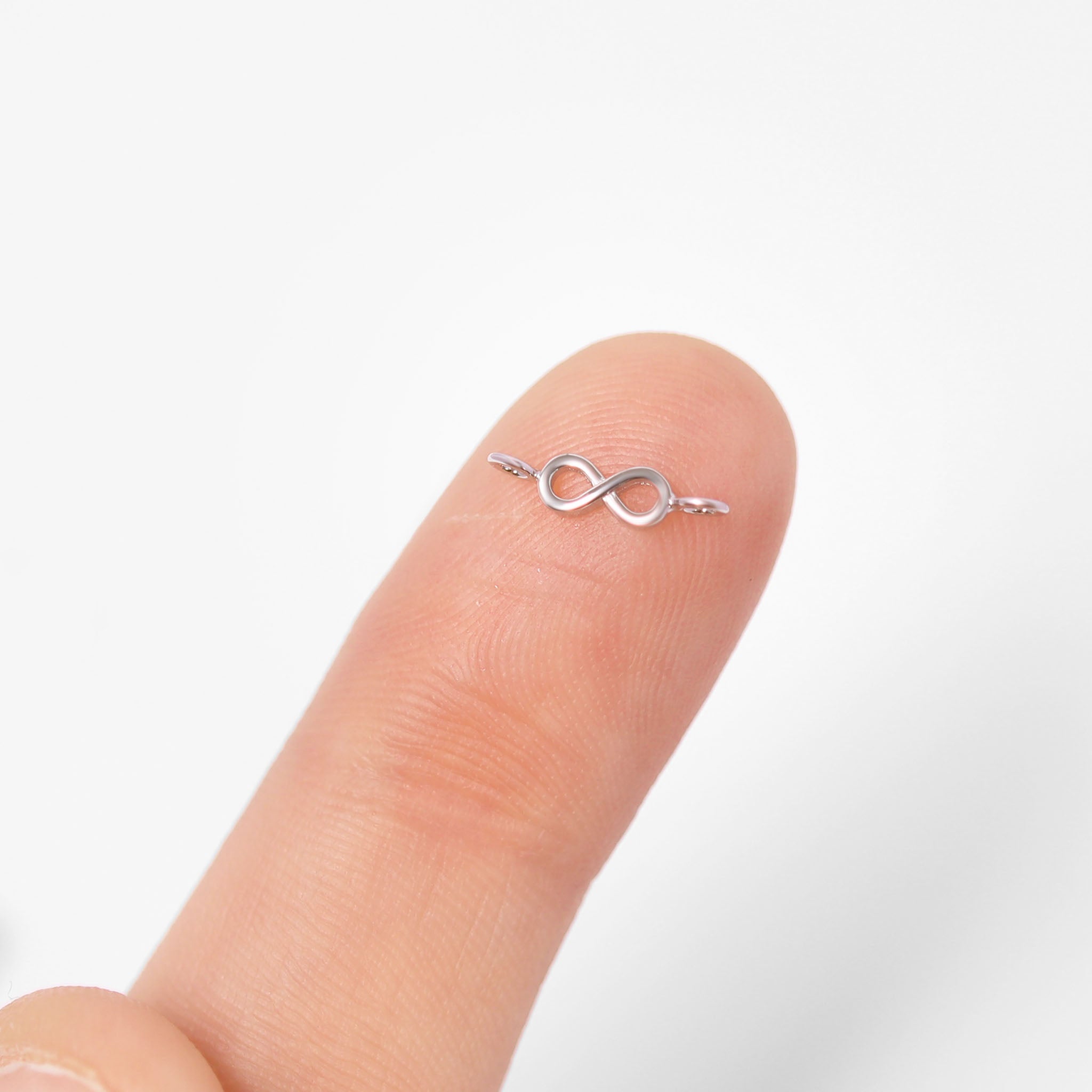 Permanent Jewelry Horizontal .925 Sterling Silver Infinity Charm