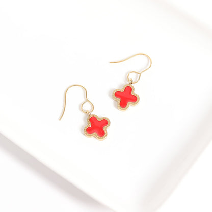 18K Gold PVD Stainless Steel Lucky Clover Charm