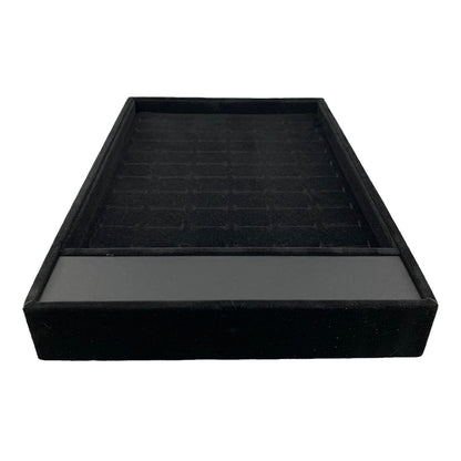 60 Slotted Black Ring Display Tray