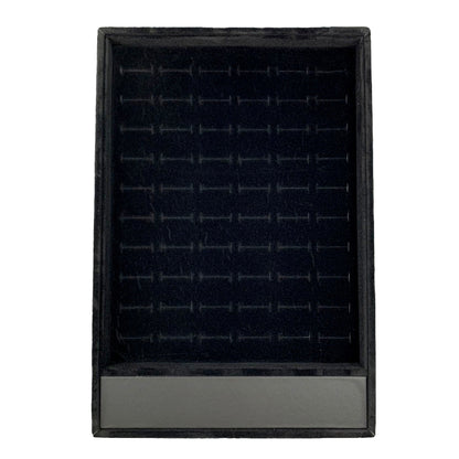60 Slotted Black Ring Display Tray