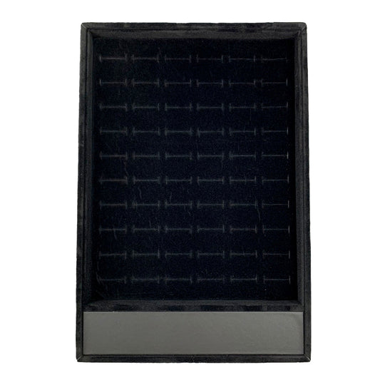 60 Slotted Black Ring Display Tray