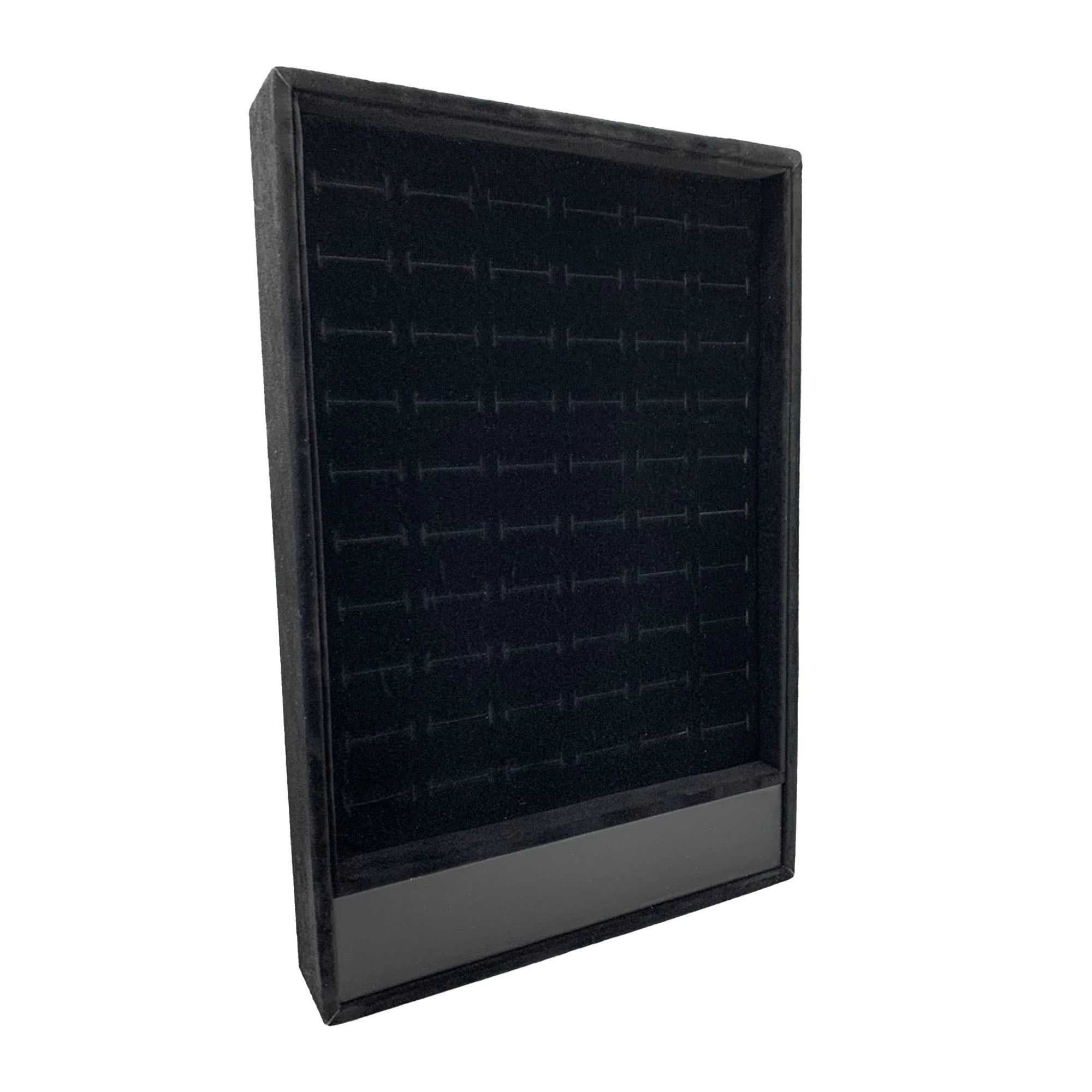 60 Slotted Black Ring Display Tray