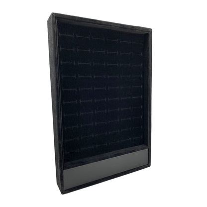 60 Slotted Black Ring Display Tray