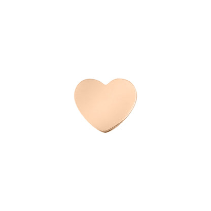 18K PVD Coated Stainless Steel Mini Heart Bead Pendant