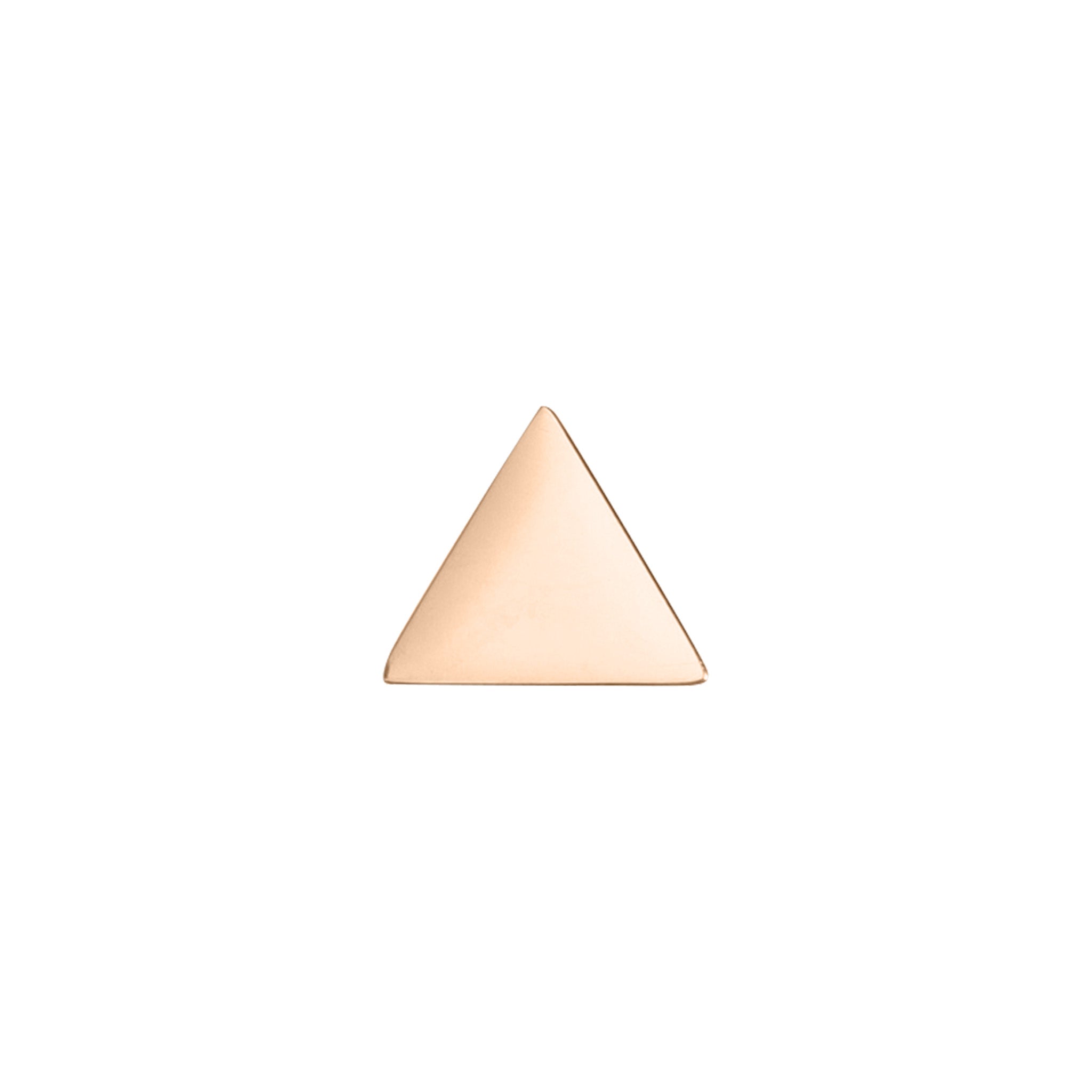 18K Gold PVD Stainless Steel Mini Triangle Bead Pendant