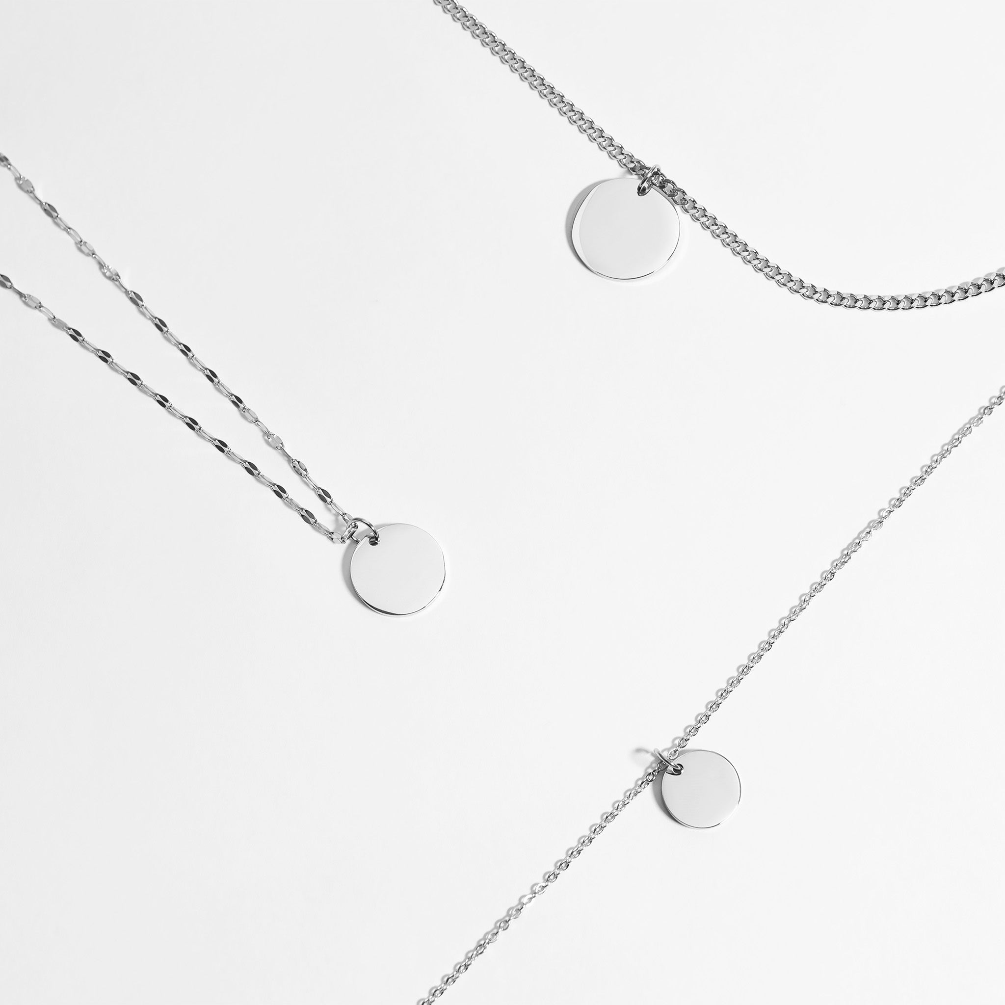 Stainless Steel Blank Circle Pendant