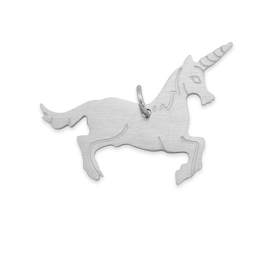 Stainless Steel Unicorn Pendant