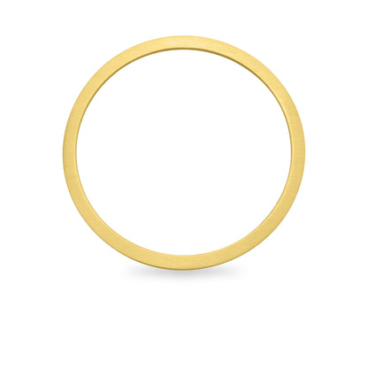 Stainless Steel 18K Gold PVD Coated Blank Bangle Bracelet