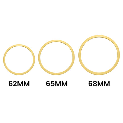 Stainless Steel 18K Gold PVD Coated Blank Bangle Bracelet