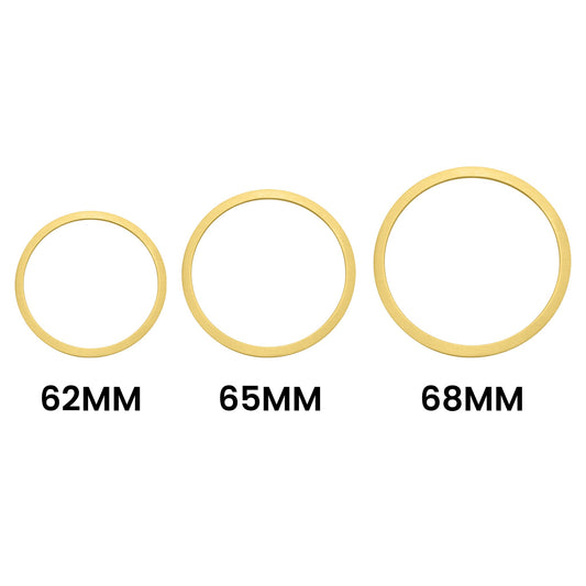 Stainless Steel 18K Gold PVD Coated Blank Bangle Bracelet
