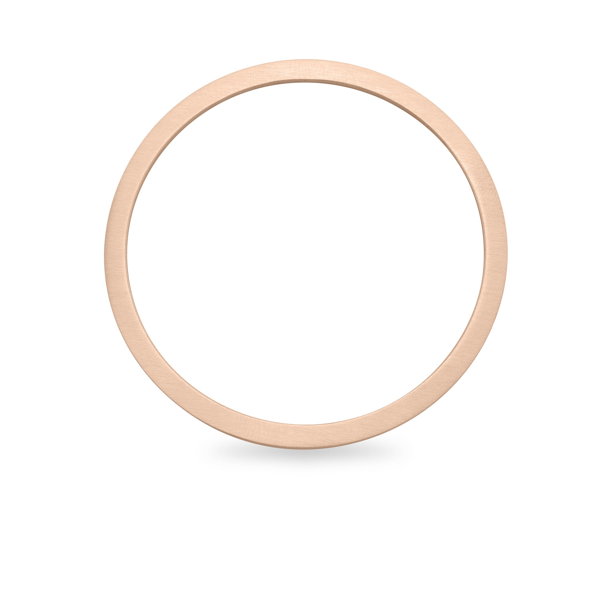 Stainless Steel 18K Rose Gold PVD Coated Blank Bangle Bracelet