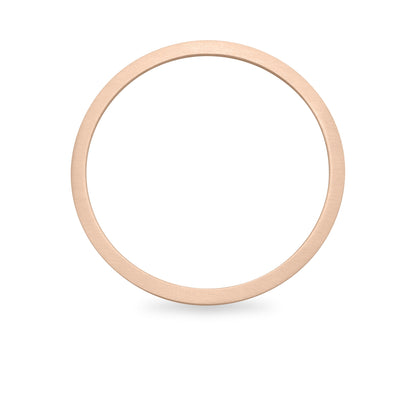 Stainless Steel 18K Rose Gold PVD Coated Blank Bangle Bracelet