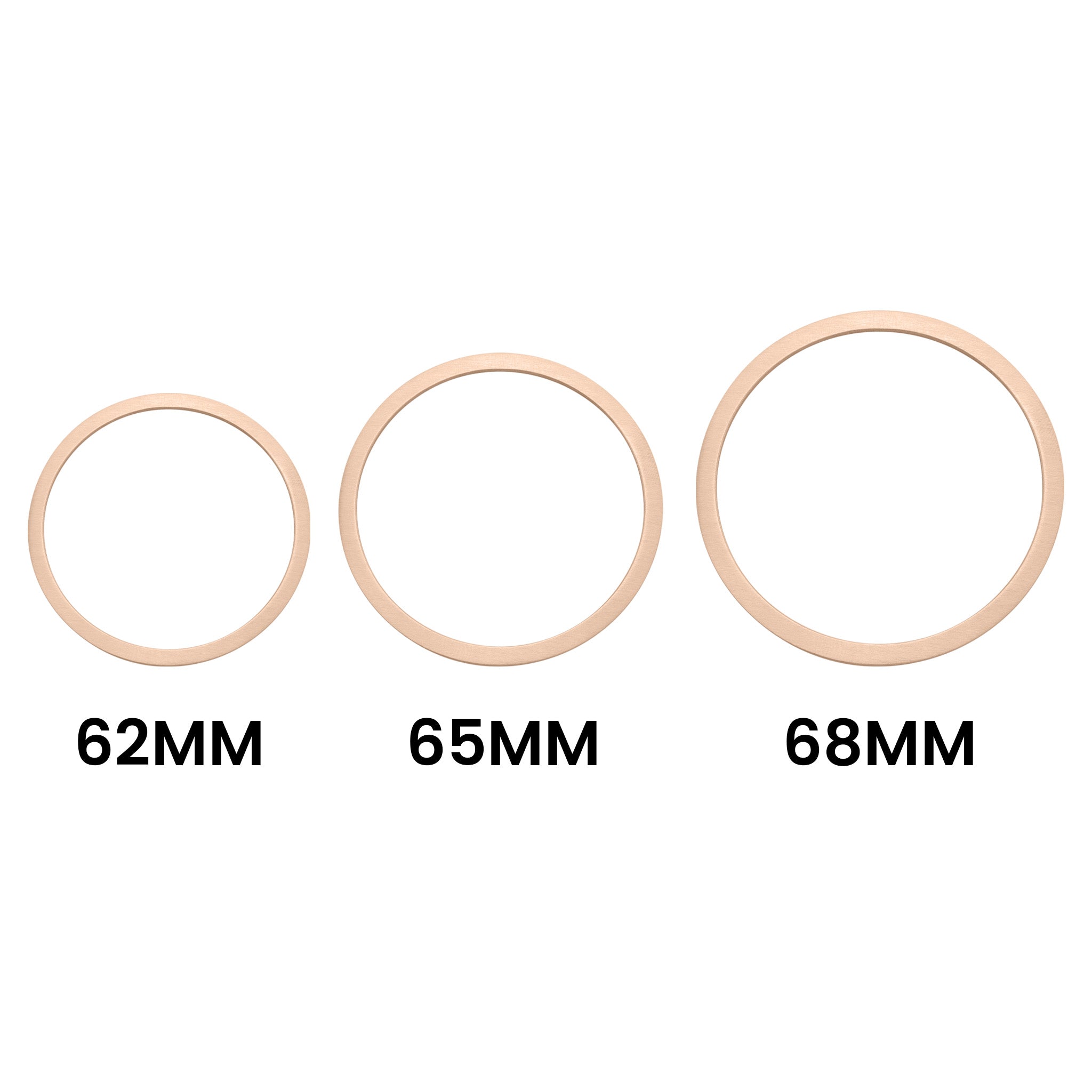 Stainless Steel 18K Rose Gold PVD Coated Blank Bangle Bracelet