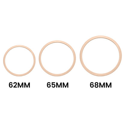 Stainless Steel 18K Rose Gold PVD Coated Blank Bangle Bracelet