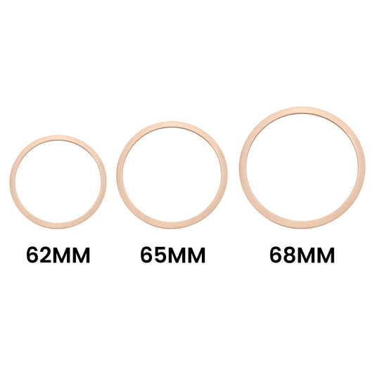 Stainless Steel 18K Rose Gold PVD Coated Blank Bangle Bracelet