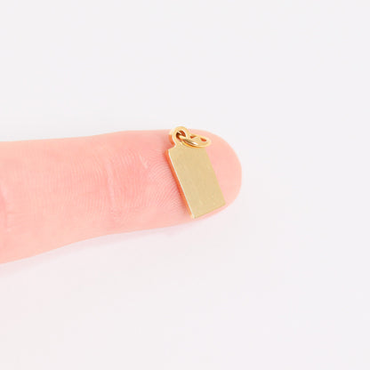 18K PVD Coated Stainless Steel Blank Jewelry Tags