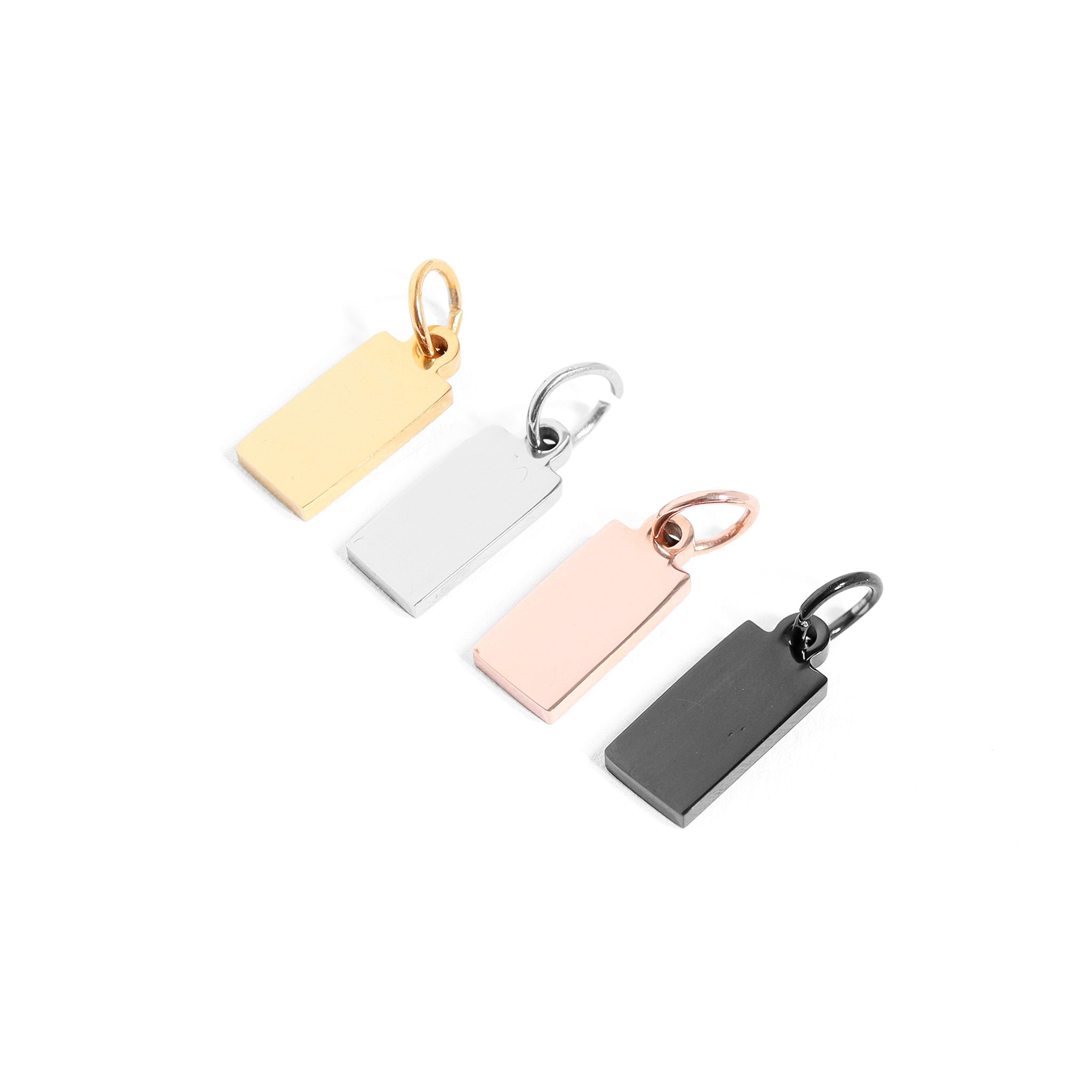 18K PVD Coated Stainless Steel Blank Jewelry Tags