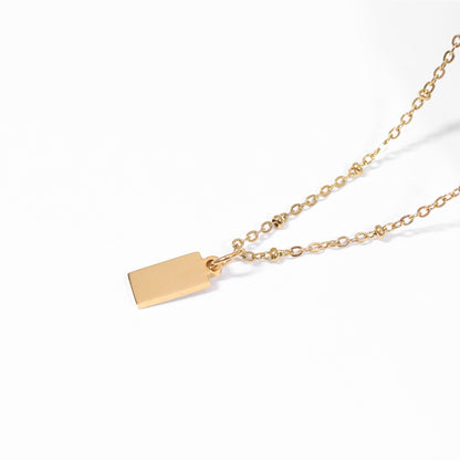 18K PVD Coated Stainless Steel Blank Jewelry Tags