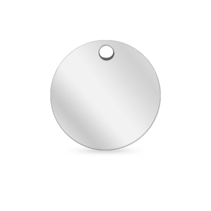 Thin Blank Stainless Steel Round Pendant